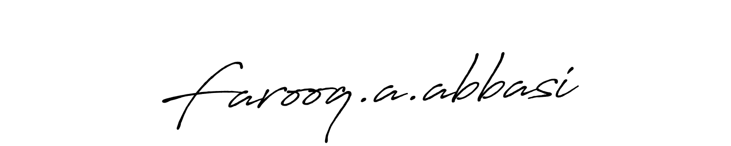 Use a signature maker to create a handwritten signature online. With this signature software, you can design (Antro_Vectra_Bolder) your own signature for name Farooq.a.abbasi. Farooq.a.abbasi signature style 7 images and pictures png