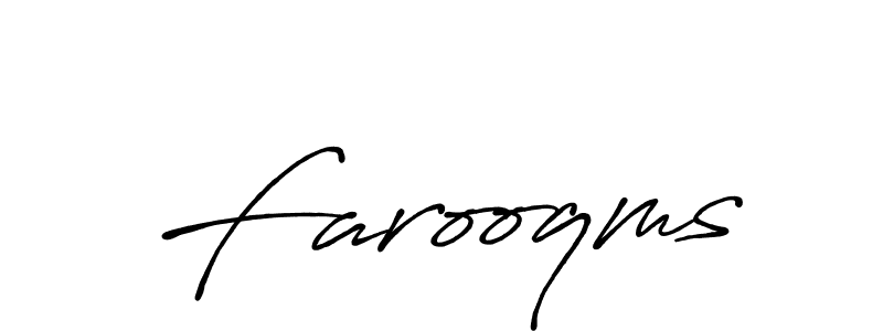 How to make Farooqms name signature. Use Antro_Vectra_Bolder style for creating short signs online. This is the latest handwritten sign. Farooqms signature style 7 images and pictures png