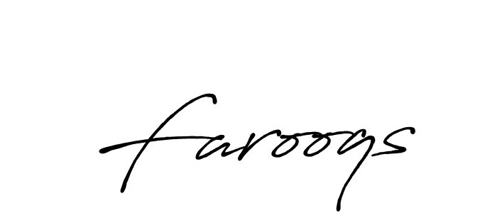 It looks lik you need a new signature style for name Farooqs. Design unique handwritten (Antro_Vectra_Bolder) signature with our free signature maker in just a few clicks. Farooqs signature style 7 images and pictures png