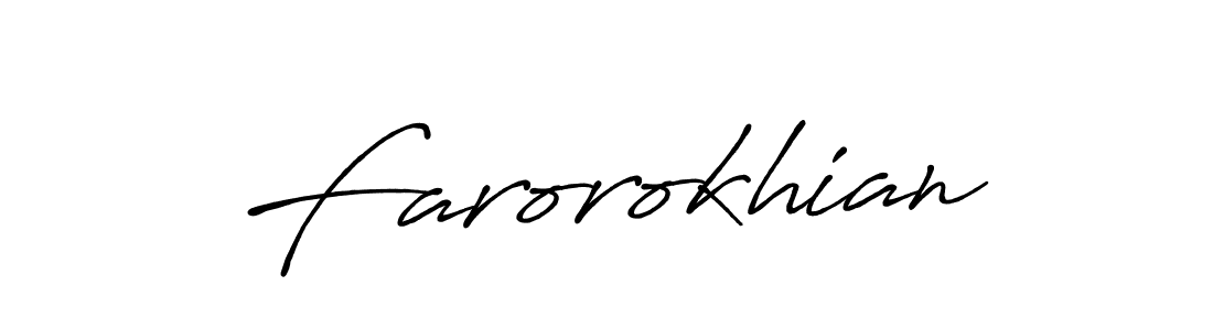 It looks lik you need a new signature style for name Farorokhian. Design unique handwritten (Antro_Vectra_Bolder) signature with our free signature maker in just a few clicks. Farorokhian signature style 7 images and pictures png
