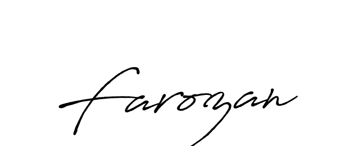 Design your own signature with our free online signature maker. With this signature software, you can create a handwritten (Antro_Vectra_Bolder) signature for name Farozan. Farozan signature style 7 images and pictures png