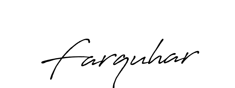 Create a beautiful signature design for name Farquhar. With this signature (Antro_Vectra_Bolder) fonts, you can make a handwritten signature for free. Farquhar signature style 7 images and pictures png