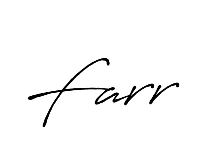 Create a beautiful signature design for name Farr. With this signature (Antro_Vectra_Bolder) fonts, you can make a handwritten signature for free. Farr signature style 7 images and pictures png