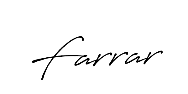 Use a signature maker to create a handwritten signature online. With this signature software, you can design (Antro_Vectra_Bolder) your own signature for name Farrar. Farrar signature style 7 images and pictures png