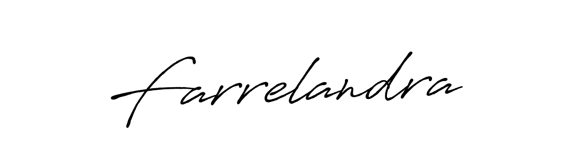 Farrelandra stylish signature style. Best Handwritten Sign (Antro_Vectra_Bolder) for my name. Handwritten Signature Collection Ideas for my name Farrelandra. Farrelandra signature style 7 images and pictures png