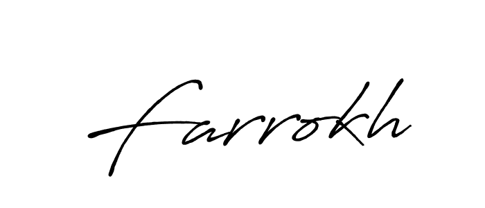 Also we have Farrokh name is the best signature style. Create professional handwritten signature collection using Antro_Vectra_Bolder autograph style. Farrokh signature style 7 images and pictures png