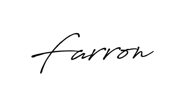 Also we have Farron name is the best signature style. Create professional handwritten signature collection using Antro_Vectra_Bolder autograph style. Farron signature style 7 images and pictures png