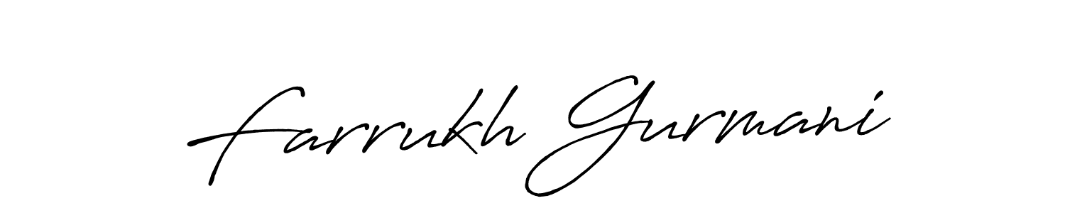 Also we have Farrukh Gurmani name is the best signature style. Create professional handwritten signature collection using Antro_Vectra_Bolder autograph style. Farrukh Gurmani signature style 7 images and pictures png