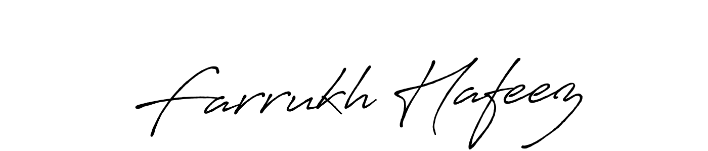 Farrukh Hafeez stylish signature style. Best Handwritten Sign (Antro_Vectra_Bolder) for my name. Handwritten Signature Collection Ideas for my name Farrukh Hafeez. Farrukh Hafeez signature style 7 images and pictures png