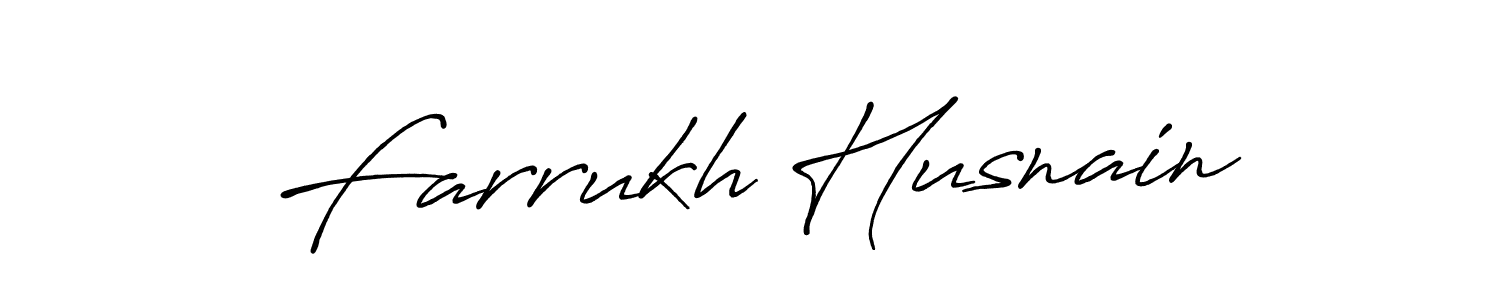 if you are searching for the best signature style for your name Farrukh Husnain. so please give up your signature search. here we have designed multiple signature styles  using Antro_Vectra_Bolder. Farrukh Husnain signature style 7 images and pictures png