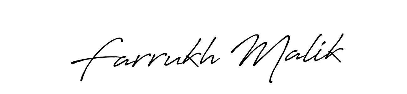 Make a beautiful signature design for name Farrukh Malik. Use this online signature maker to create a handwritten signature for free. Farrukh Malik signature style 7 images and pictures png