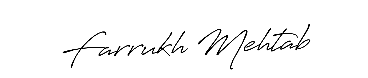 if you are searching for the best signature style for your name Farrukh Mehtab. so please give up your signature search. here we have designed multiple signature styles  using Antro_Vectra_Bolder. Farrukh Mehtab signature style 7 images and pictures png