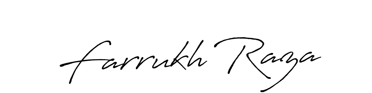 Use a signature maker to create a handwritten signature online. With this signature software, you can design (Antro_Vectra_Bolder) your own signature for name Farrukh Raza. Farrukh Raza signature style 7 images and pictures png