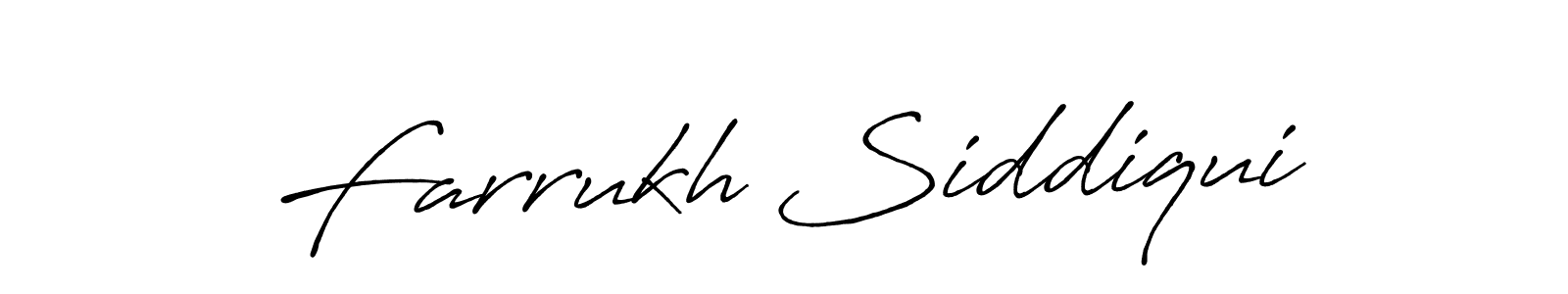 Also we have Farrukh Siddiqui name is the best signature style. Create professional handwritten signature collection using Antro_Vectra_Bolder autograph style. Farrukh Siddiqui signature style 7 images and pictures png