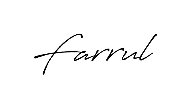 Make a beautiful signature design for name Farrul. Use this online signature maker to create a handwritten signature for free. Farrul signature style 7 images and pictures png
