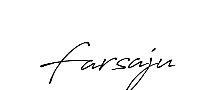 The best way (Antro_Vectra_Bolder) to make a short signature is to pick only two or three words in your name. The name Farsaju include a total of six letters. For converting this name. Farsaju signature style 7 images and pictures png