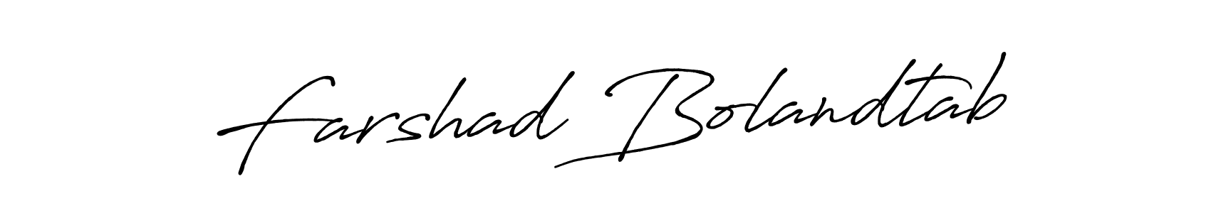 The best way (Antro_Vectra_Bolder) to make a short signature is to pick only two or three words in your name. The name Farshad Bolandtab include a total of six letters. For converting this name. Farshad Bolandtab signature style 7 images and pictures png