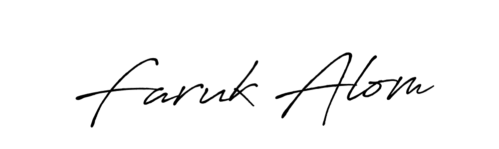 Make a short Faruk Alom signature style. Manage your documents anywhere anytime using Antro_Vectra_Bolder. Create and add eSignatures, submit forms, share and send files easily. Faruk Alom signature style 7 images and pictures png