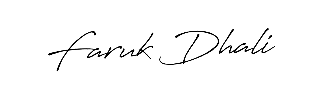 You can use this online signature creator to create a handwritten signature for the name Faruk Dhali. This is the best online autograph maker. Faruk Dhali signature style 7 images and pictures png