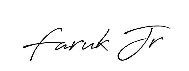 Design your own signature with our free online signature maker. With this signature software, you can create a handwritten (Antro_Vectra_Bolder) signature for name Faruk Jr. Faruk Jr signature style 7 images and pictures png