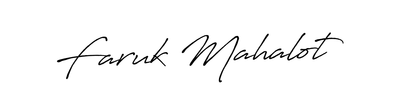 Also we have Faruk Mahalot name is the best signature style. Create professional handwritten signature collection using Antro_Vectra_Bolder autograph style. Faruk Mahalot signature style 7 images and pictures png