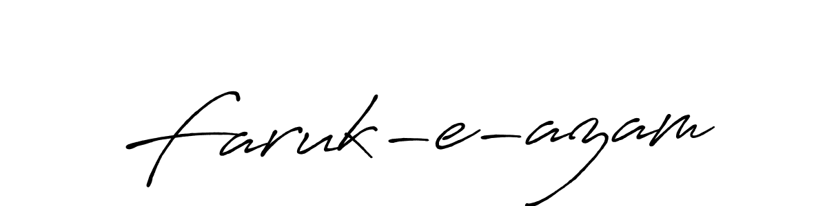 Use a signature maker to create a handwritten signature online. With this signature software, you can design (Antro_Vectra_Bolder) your own signature for name Faruk-e-azam. Faruk-e-azam signature style 7 images and pictures png