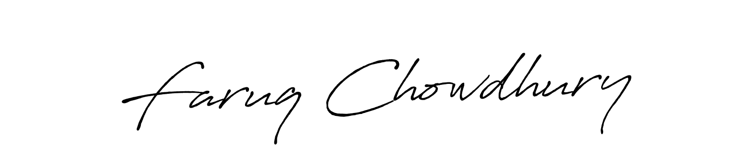 if you are searching for the best signature style for your name Faruq Chowdhury. so please give up your signature search. here we have designed multiple signature styles  using Antro_Vectra_Bolder. Faruq Chowdhury signature style 7 images and pictures png