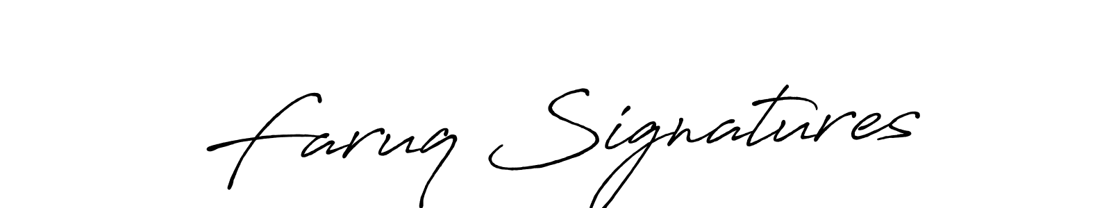 How to make Faruq Signatures signature? Antro_Vectra_Bolder is a professional autograph style. Create handwritten signature for Faruq Signatures name. Faruq Signatures signature style 7 images and pictures png