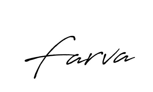 Use a signature maker to create a handwritten signature online. With this signature software, you can design (Antro_Vectra_Bolder) your own signature for name Farva. Farva signature style 7 images and pictures png