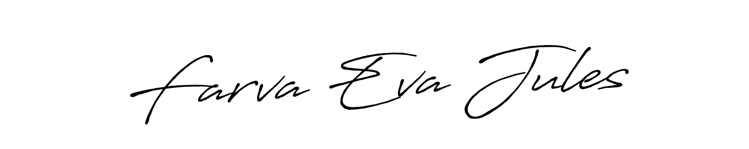 Also we have Farva Eva Jules name is the best signature style. Create professional handwritten signature collection using Antro_Vectra_Bolder autograph style. Farva Eva Jules signature style 7 images and pictures png