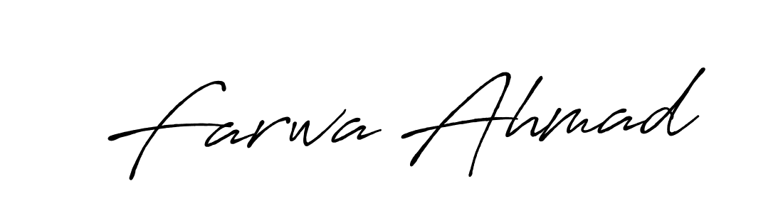 if you are searching for the best signature style for your name Farwa Ahmad. so please give up your signature search. here we have designed multiple signature styles  using Antro_Vectra_Bolder. Farwa Ahmad signature style 7 images and pictures png