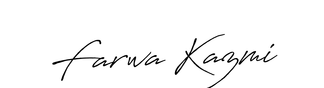 How to make Farwa Kazmi signature? Antro_Vectra_Bolder is a professional autograph style. Create handwritten signature for Farwa Kazmi name. Farwa Kazmi signature style 7 images and pictures png