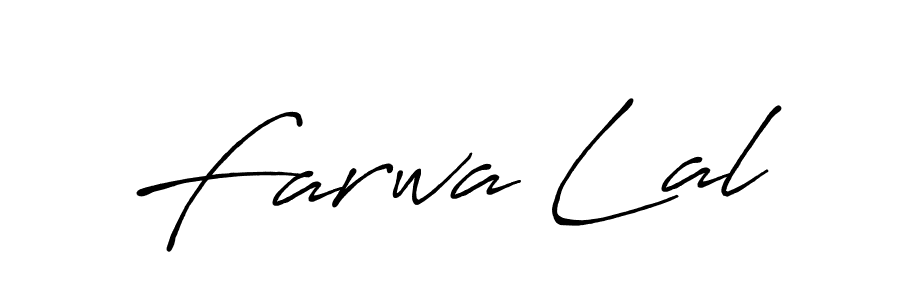 Make a beautiful signature design for name Farwa Lal. Use this online signature maker to create a handwritten signature for free. Farwa Lal signature style 7 images and pictures png