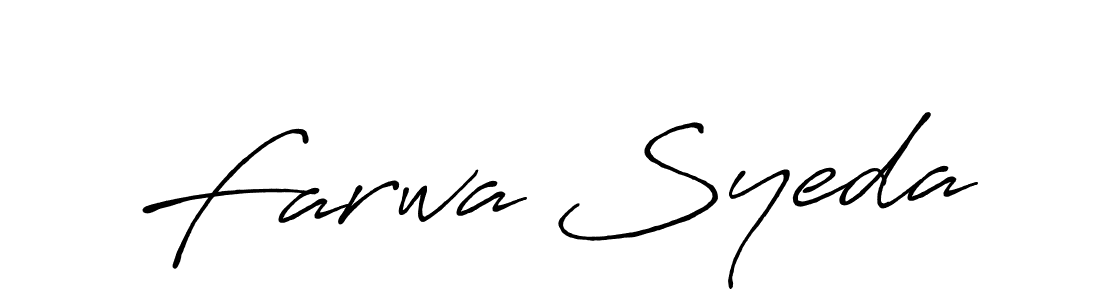 Similarly Antro_Vectra_Bolder is the best handwritten signature design. Signature creator online .You can use it as an online autograph creator for name Farwa Syeda. Farwa Syeda signature style 7 images and pictures png