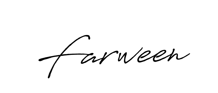 Make a beautiful signature design for name Farween. Use this online signature maker to create a handwritten signature for free. Farween signature style 7 images and pictures png