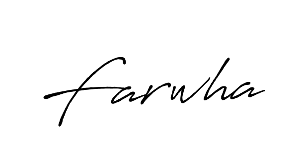 How to Draw Farwha signature style? Antro_Vectra_Bolder is a latest design signature styles for name Farwha. Farwha signature style 7 images and pictures png