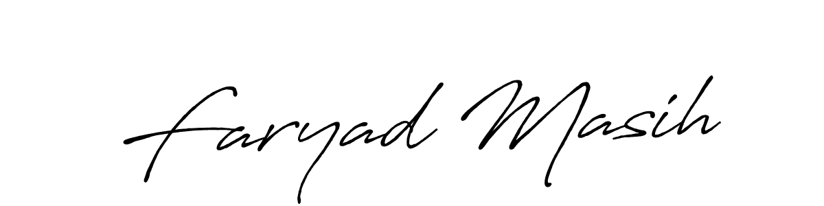 Also You can easily find your signature by using the search form. We will create Faryad Masih name handwritten signature images for you free of cost using Antro_Vectra_Bolder sign style. Faryad Masih signature style 7 images and pictures png