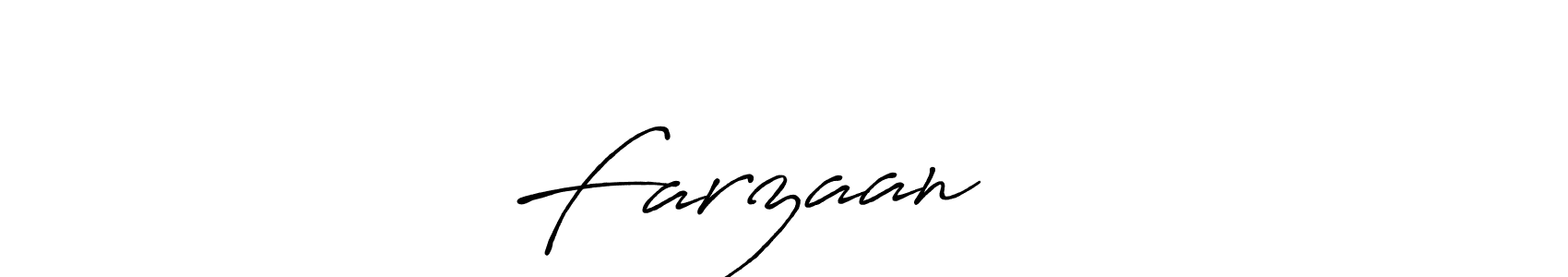 Create a beautiful signature design for name Farzaan वेद. With this signature (Antro_Vectra_Bolder) fonts, you can make a handwritten signature for free. Farzaan वेद signature style 7 images and pictures png