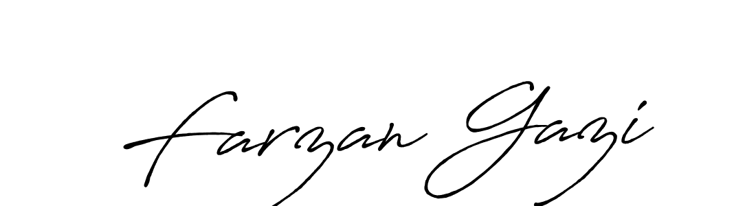 How to make Farzan Gazi signature? Antro_Vectra_Bolder is a professional autograph style. Create handwritten signature for Farzan Gazi name. Farzan Gazi signature style 7 images and pictures png
