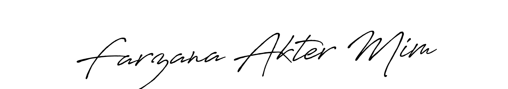 How to Draw Farzana Akter Mim signature style? Antro_Vectra_Bolder is a latest design signature styles for name Farzana Akter Mim. Farzana Akter Mim signature style 7 images and pictures png