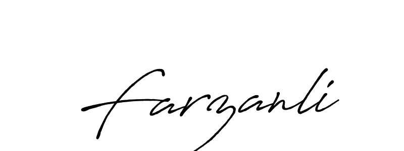 Also You can easily find your signature by using the search form. We will create Farzanli name handwritten signature images for you free of cost using Antro_Vectra_Bolder sign style. Farzanli signature style 7 images and pictures png