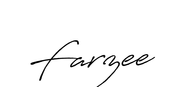 Make a beautiful signature design for name Farzee. With this signature (Antro_Vectra_Bolder) style, you can create a handwritten signature for free. Farzee signature style 7 images and pictures png