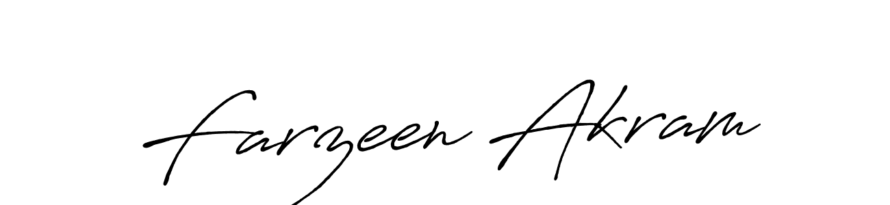 How to make Farzeen Akram signature? Antro_Vectra_Bolder is a professional autograph style. Create handwritten signature for Farzeen Akram name. Farzeen Akram signature style 7 images and pictures png