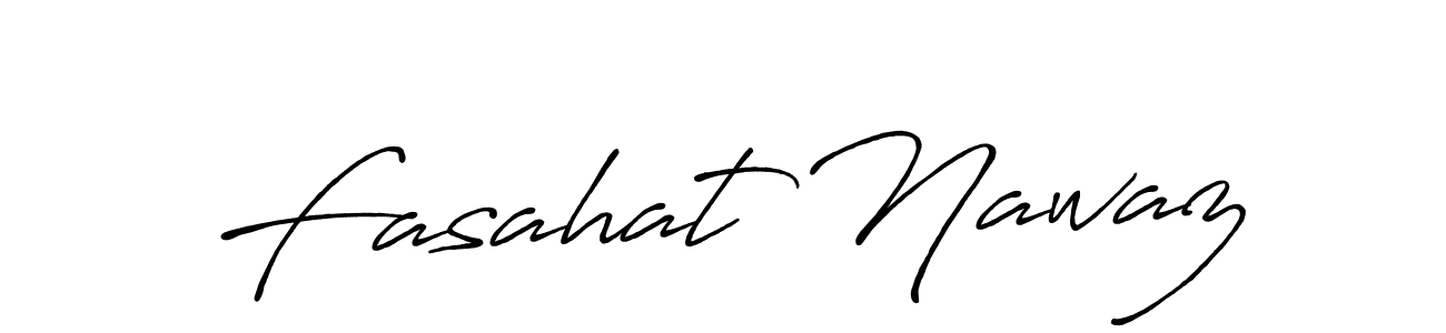 Make a short Fasahat Nawaz signature style. Manage your documents anywhere anytime using Antro_Vectra_Bolder. Create and add eSignatures, submit forms, share and send files easily. Fasahat Nawaz signature style 7 images and pictures png