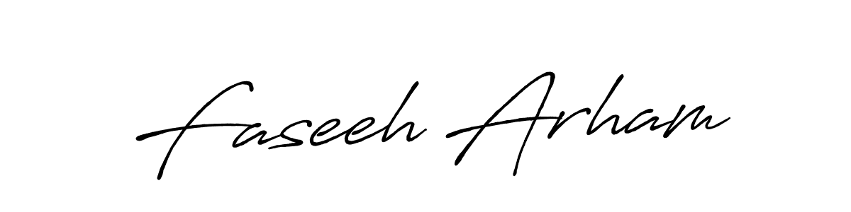 Here are the top 10 professional signature styles for the name Faseeh Arham. These are the best autograph styles you can use for your name. Faseeh Arham signature style 7 images and pictures png