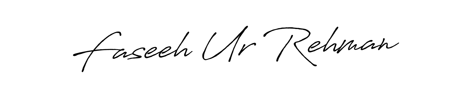 How to make Faseeh Ur Rehman name signature. Use Antro_Vectra_Bolder style for creating short signs online. This is the latest handwritten sign. Faseeh Ur Rehman signature style 7 images and pictures png