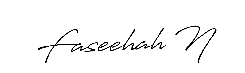 The best way (Antro_Vectra_Bolder) to make a short signature is to pick only two or three words in your name. The name Faseehah N include a total of six letters. For converting this name. Faseehah N signature style 7 images and pictures png