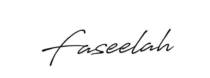 Also we have Faseelah name is the best signature style. Create professional handwritten signature collection using Antro_Vectra_Bolder autograph style. Faseelah signature style 7 images and pictures png