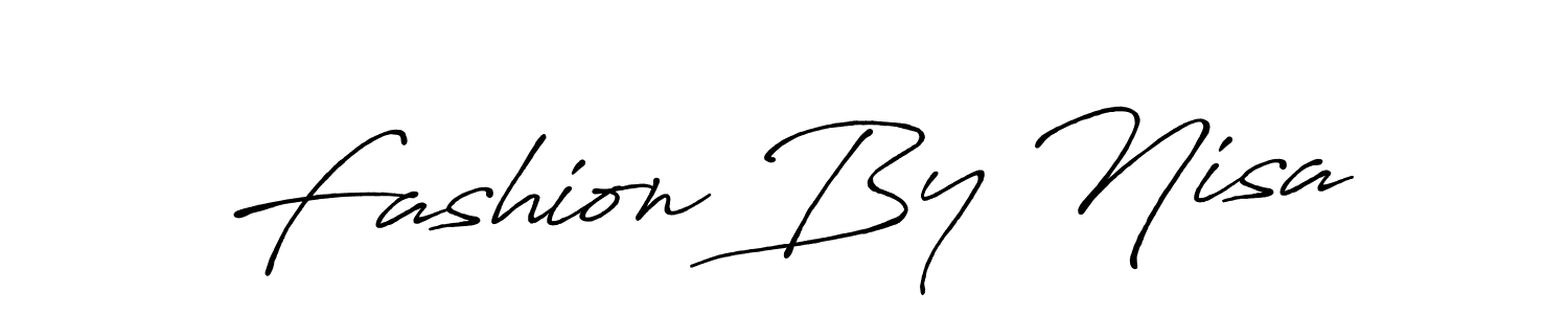 if you are searching for the best signature style for your name Fashion By Nisa. so please give up your signature search. here we have designed multiple signature styles  using Antro_Vectra_Bolder. Fashion By Nisa signature style 7 images and pictures png