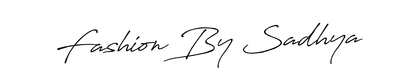 Make a beautiful signature design for name Fashion By Sadhya. With this signature (Antro_Vectra_Bolder) style, you can create a handwritten signature for free. Fashion By Sadhya signature style 7 images and pictures png